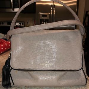 Kate spade purse! Neutral color; thick strap